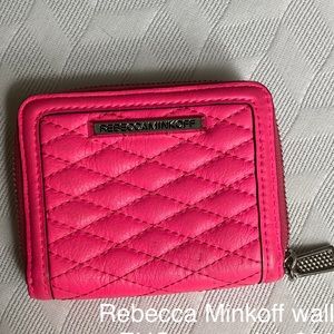 Neon Pink Rebecca Minkoff wallet